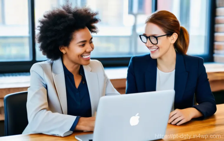 디지털 노마드 직업 추천서 작성 방법 - **Digital Nomad's Focused Productivity:**
    A vibrant, cinematic shot of a confident, casually ele...