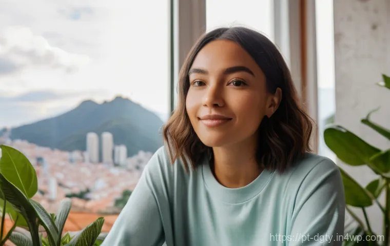 디지털 노마드로서의 브랜드 구축 전략 - **Digital Nomad Working Blissfully in Lisbon Cafe**
    A vibrant and sun-drenched scene of a confid...